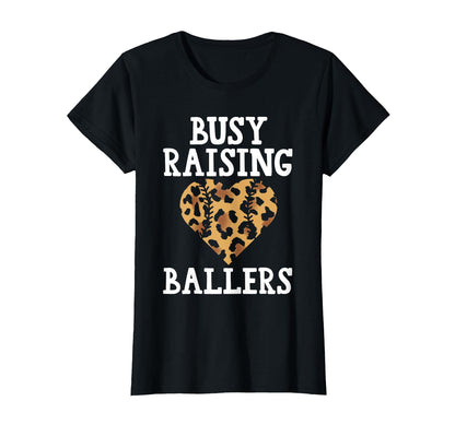 Busy Raising Ballers Baseball T-Shirt - Aesthetic Graphic Men Women - T-Shirt, Sweatshirt, Hoodie