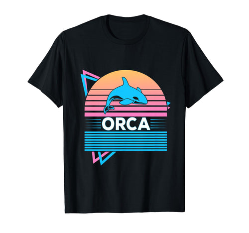 Orca Vaporwave Aesthetic T-Shirt - Custom Art Print Unisex - T-Shirt, Sweatshirt, Hoodie