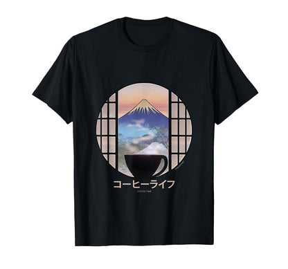 Coffee Life Japanese Vaporwave Harajuku T-Shirt - Trendy Graphic Men Women - T-Shirt, Sweatshirt, Hoodie