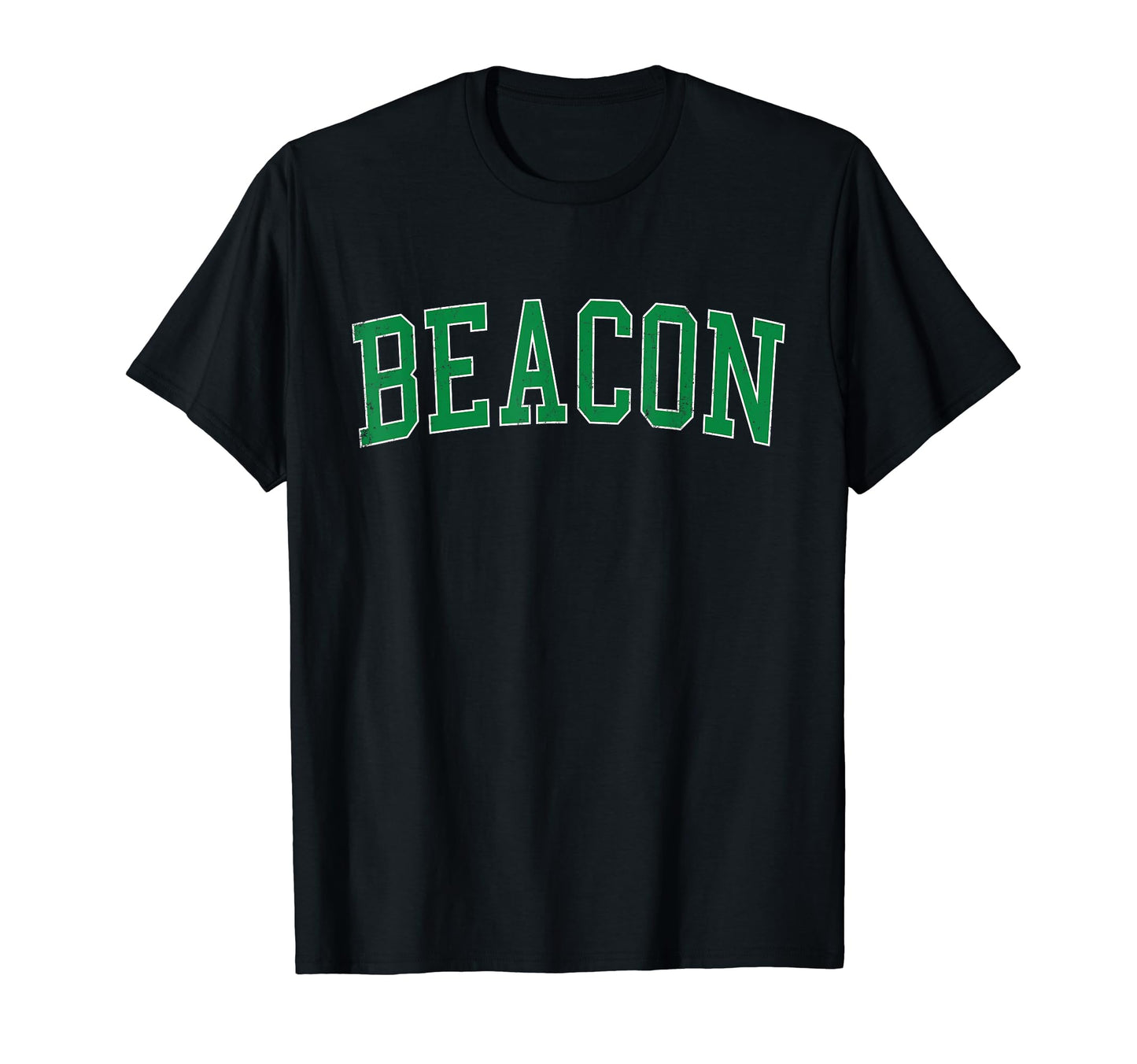 Beacon Ny Distressed Green Varsity T-Shirt - Custom Art Print for Adults - T-Shirt, Sweatshirt, Hoodie