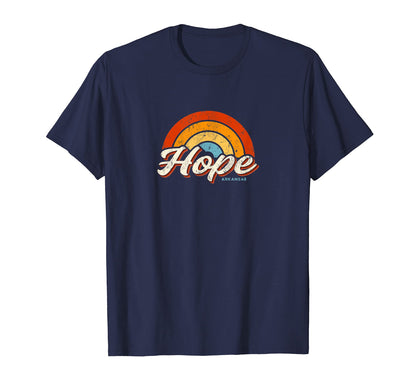 Hope Arkansas Ar Rainbow 70S T-Shirt - Fun Novelty Design for Adults - T-Shirt, Sweatshirt, Hoodie