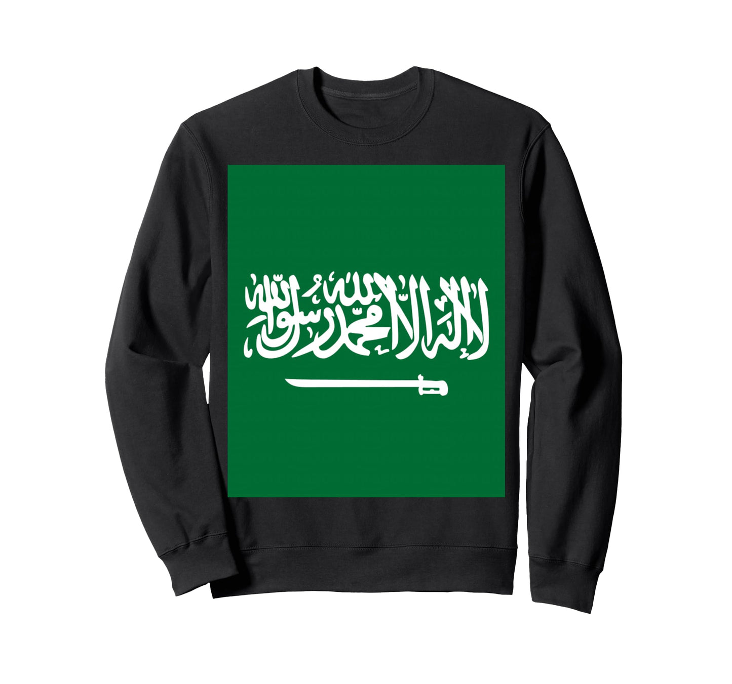 Saudi Arabia Country Flag Spirit Sweatshirt - Trendy Graphic for Adults - T-Shirt, Sweatshirt, Hoodie