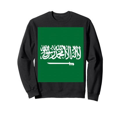 Saudi Arabia Country Flag Spirit Sweatshirt - Trendy Graphic for Adults - T-Shirt, Sweatshirt, Hoodie