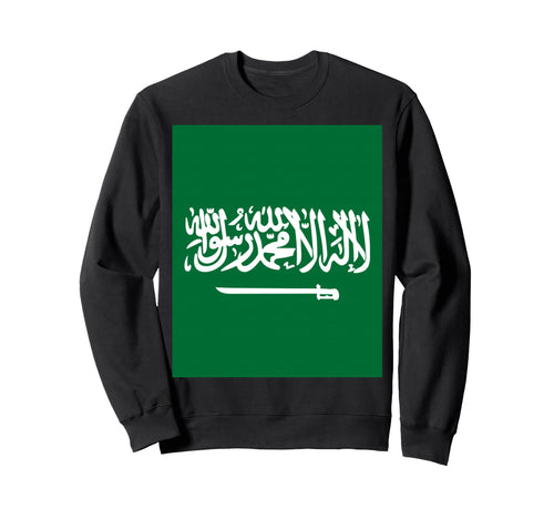 Saudi Arabia Country Flag Spirit Sweatshirt - Trendy Graphic for Adults - T-Shirt, Sweatshirt, Hoodie