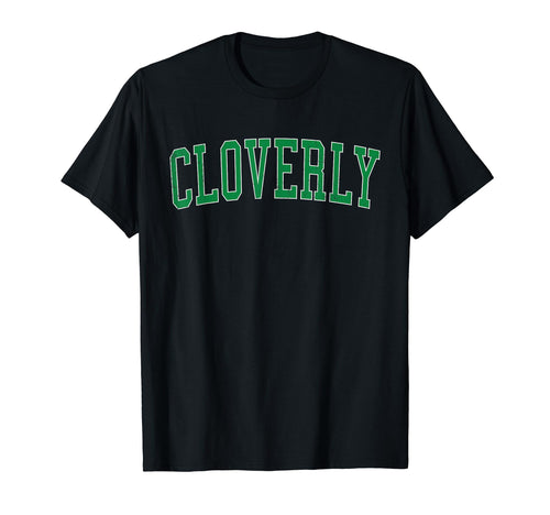 Cloverly Md Distressed Green Varsity T-Shirt - Unique Graphic Men Women - T-Shirt, Sweatshirt, Hoodie