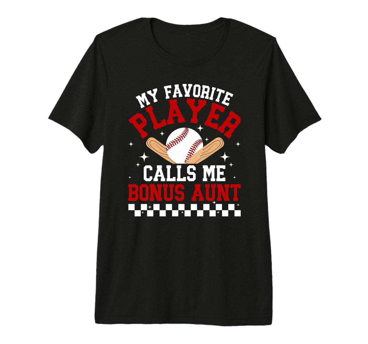 Proud Baseball Bonus Aunt Baseball T-Shirt - Aesthetic Graphic Men Women - T-Shirt, Sweatshirt, Hoodie