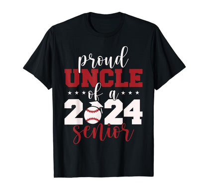 2024 Senior Proud Uncle Senior Class T-Shirt - Graphic Print for Adults - T-Shirt, Sweatshirt, Hoodie