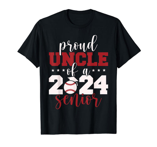 2024 Senior Proud Uncle Senior Class T-Shirt - Graphic Print for Adults - T-Shirt, Sweatshirt, Hoodie