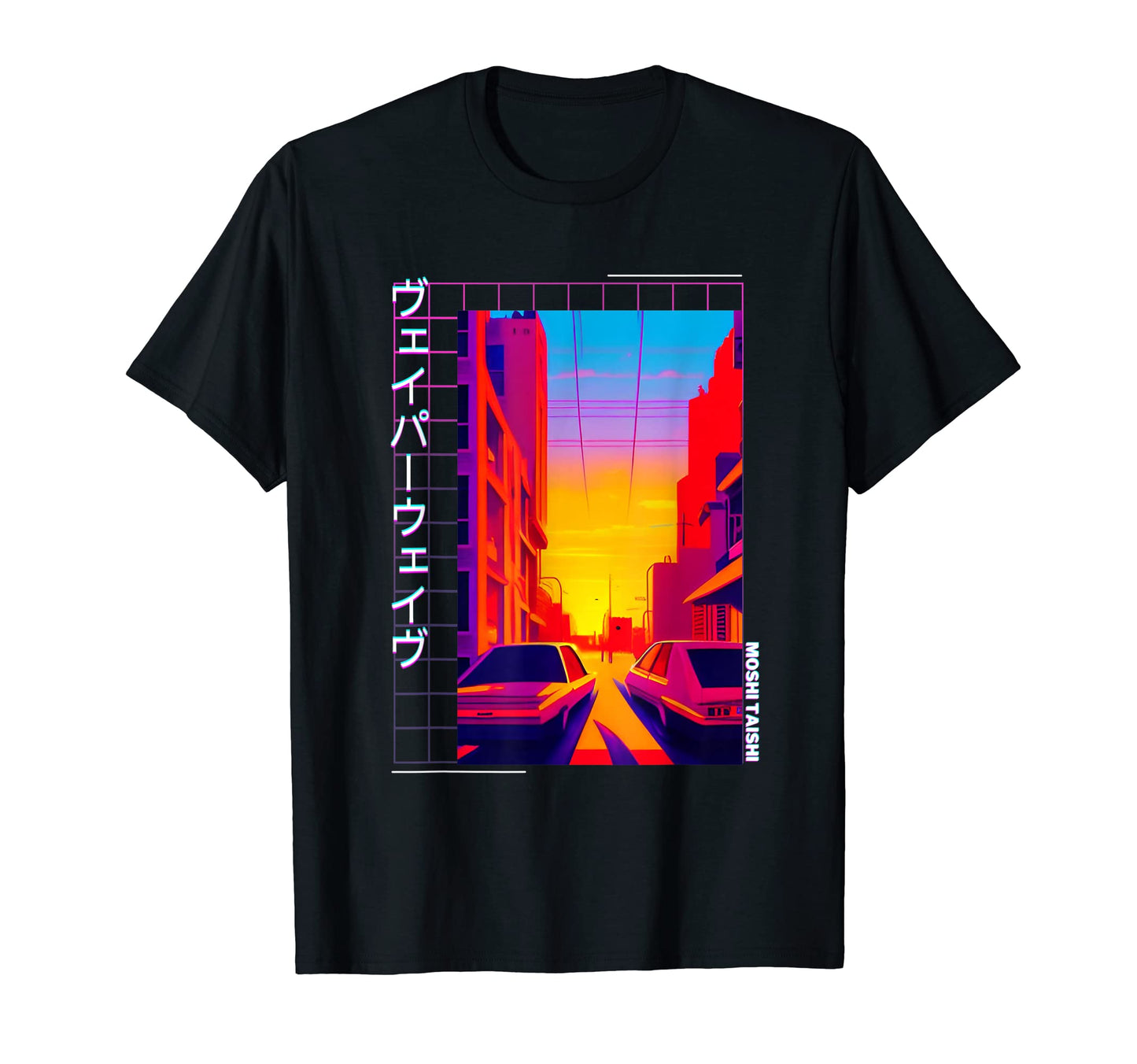 90S Synthwave Japanese Vaporwave Art T-Shirt - Trendy Graphic Men Women - T-Shirt, Sweatshirt, Hoodie