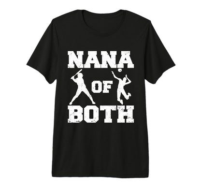 Nana Both Funny Baseball Volleyball T-Shirt - Streetwear Style for Adults - T-Shirt, Sweatshirt, Hoodie