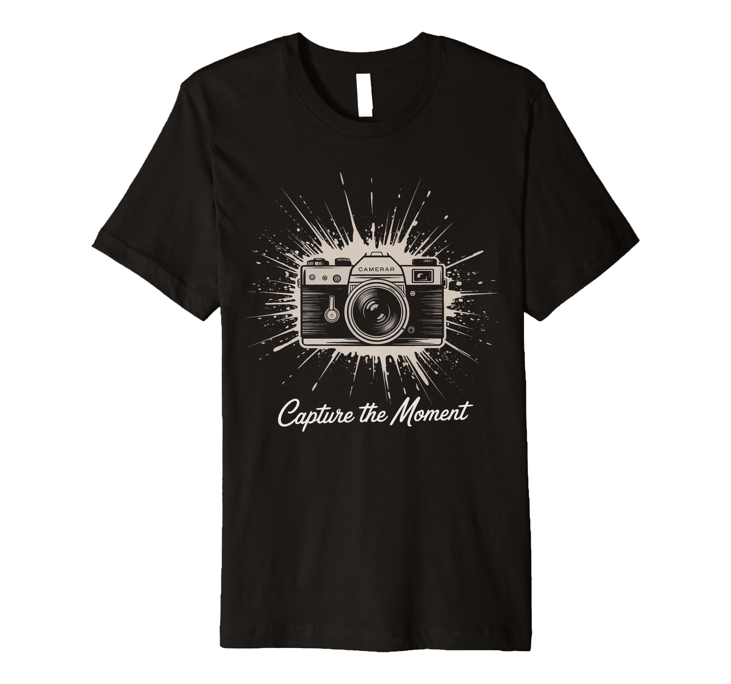 Capture Moment Camera Photography Art T-Shirt - Custom Art Print Men Women - T-Shirt, Sweatshirt, Hoodie