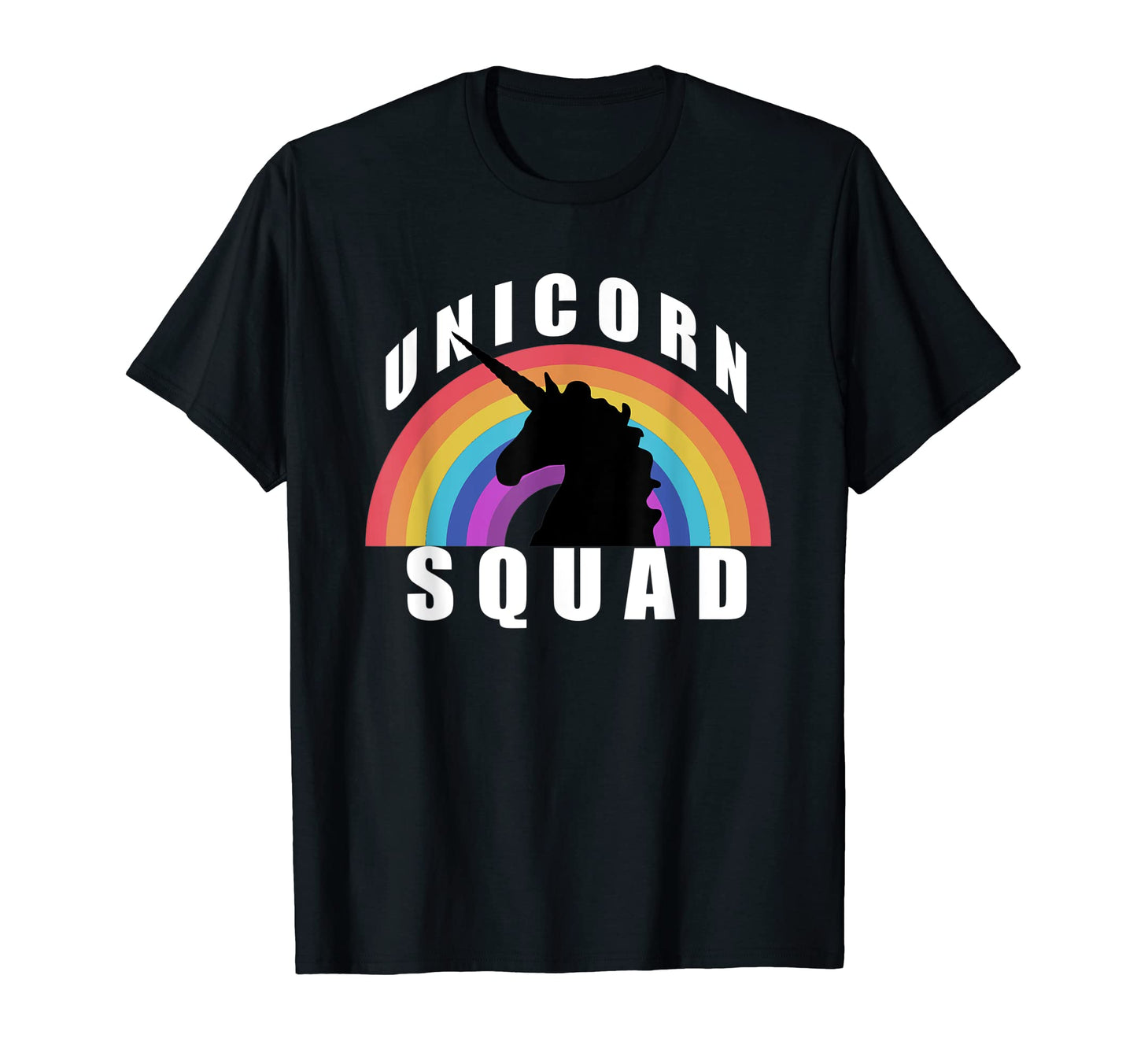 Unicorn Squad Rainbow Unicorns T-Shirt - Aesthetic Graphic Unisex - T-Shirt, Sweatshirt, Hoodie