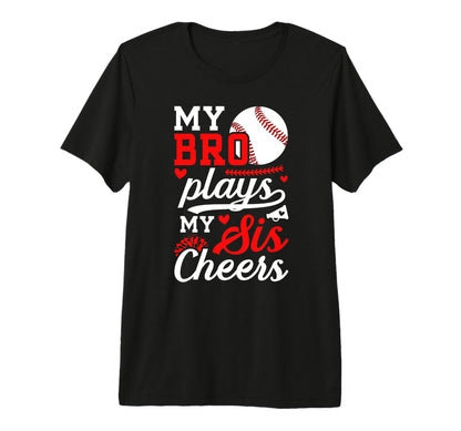 Baseball Cheer Sister Baseball Player T-Shirt - Graphic Print for Adults - T-Shirt, Sweatshirt, Hoodie