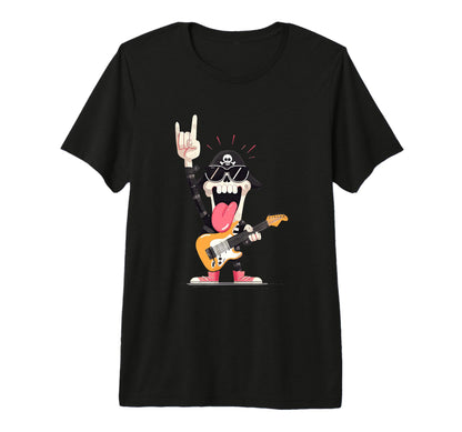 Rockstar Skeleton Punk Guitarist T-Shirt - Custom Art Print for Adults - T-Shirt, Sweatshirt, Hoodie