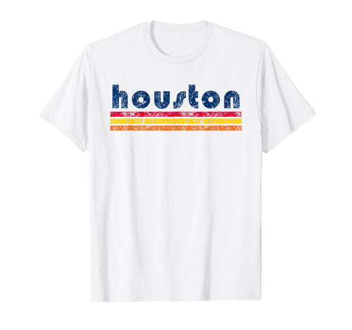 Houston Texas Three Stripe T-Shirt - Casual Everyday Wear Men Women - T-Shirt, Sweatshirt, Hoodie