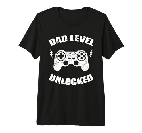 Dad Level Unlocked Gaming Controller T-Shirt - Streetwear Style Unisex - T-Shirt, Sweatshirt, Hoodie