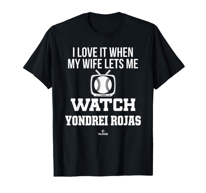 My Wife Lets Me Watch Yondrei Rojas T-Shirt - Unique Graphic for Adults - T-Shirt, Sweatshirt, Hoodie