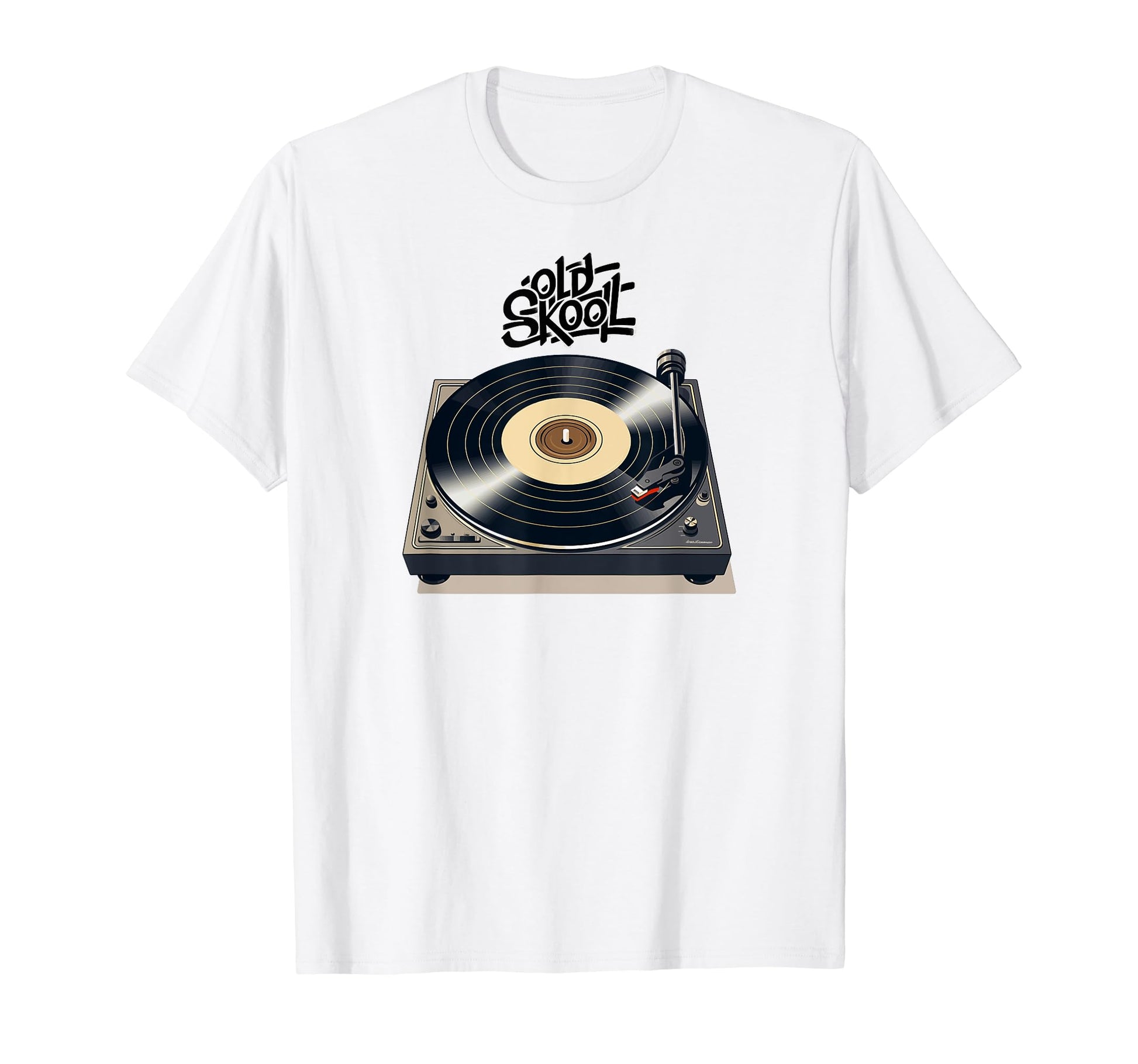 Oldschool Turntable Hip Hop Dj T-Shirt - Graphic Print Men Women - T-Shirt, Sweatshirt, Hoodie