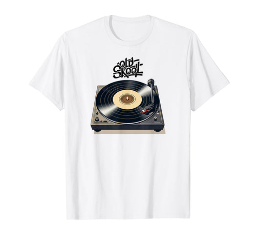 Oldschool Turntable Hip Hop Dj T-Shirt - Graphic Print Men Women - T-Shirt, Sweatshirt, Hoodie