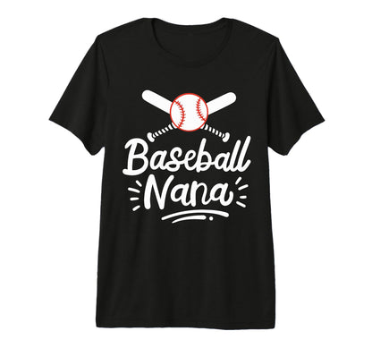 Baseball Nana Grandma Grandmother Tri T-Shirt - Graphic Print for Adults - T-Shirt, Sweatshirt, Hoodie