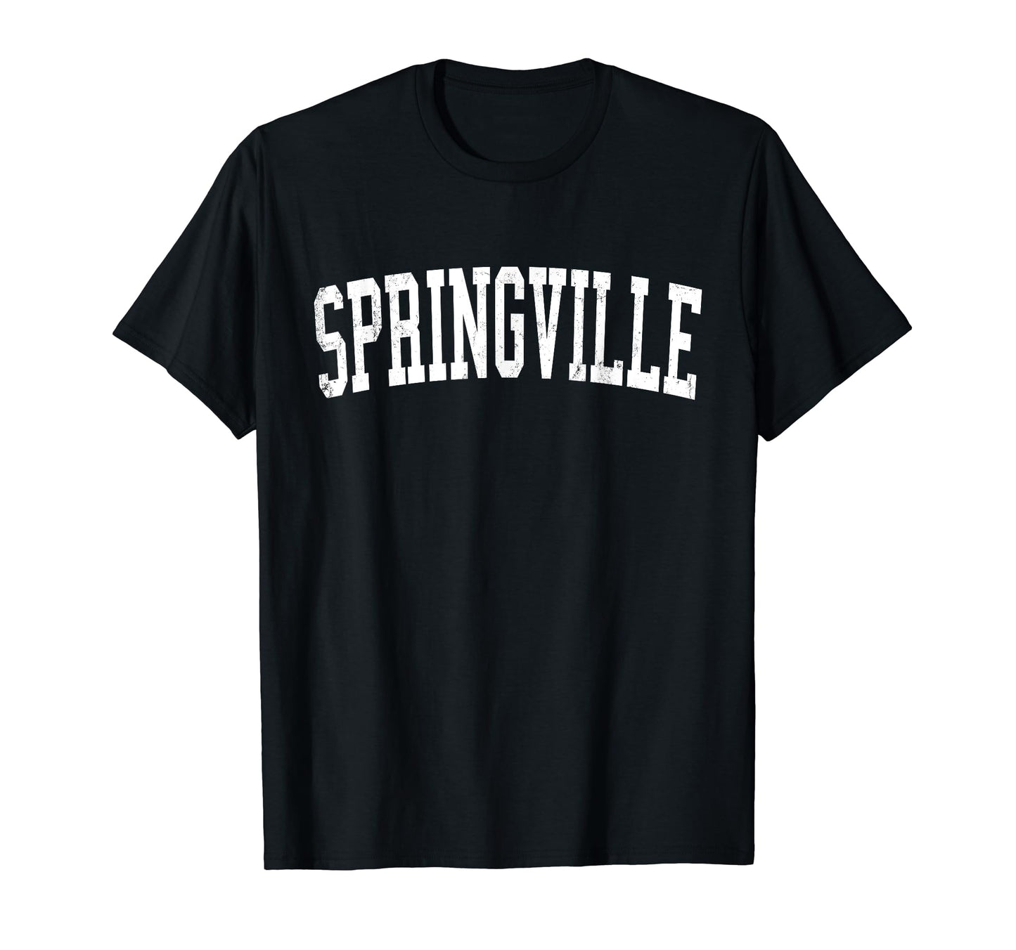 Springville Ut Distressed White T-Shirt - Custom Art Print Men Women - T-Shirt, Sweatshirt, Hoodie