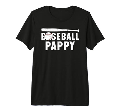 Mens Baseball Pappy Best Grandpa Pappy T-Shirt - Minimalist Print Unisex - T-Shirt, Sweatshirt, Hoodie