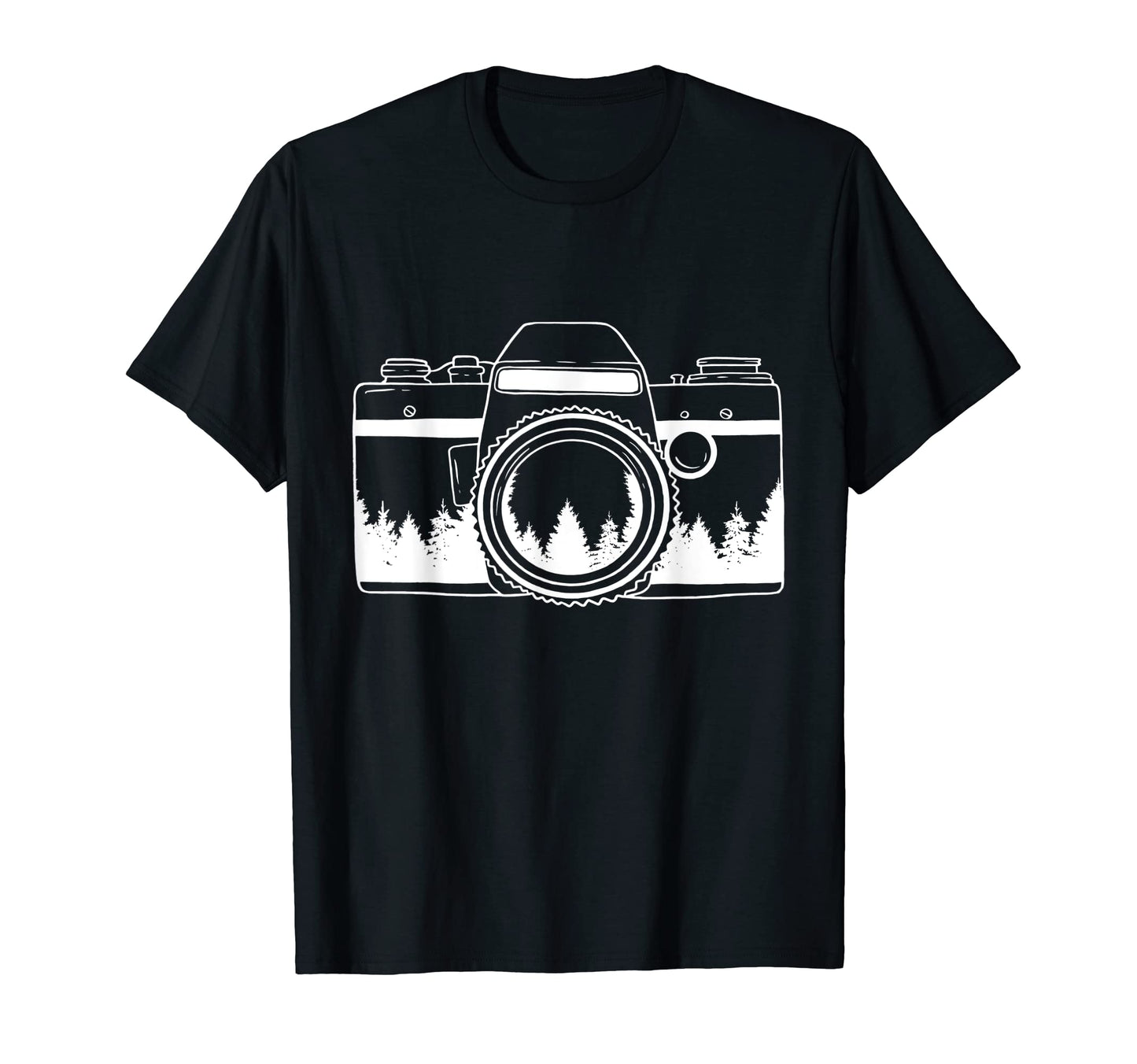 Photographer Camera Trees Nature T-Shirt - Unique Graphic for Adults - T-Shirt, Sweatshirt, Hoodie