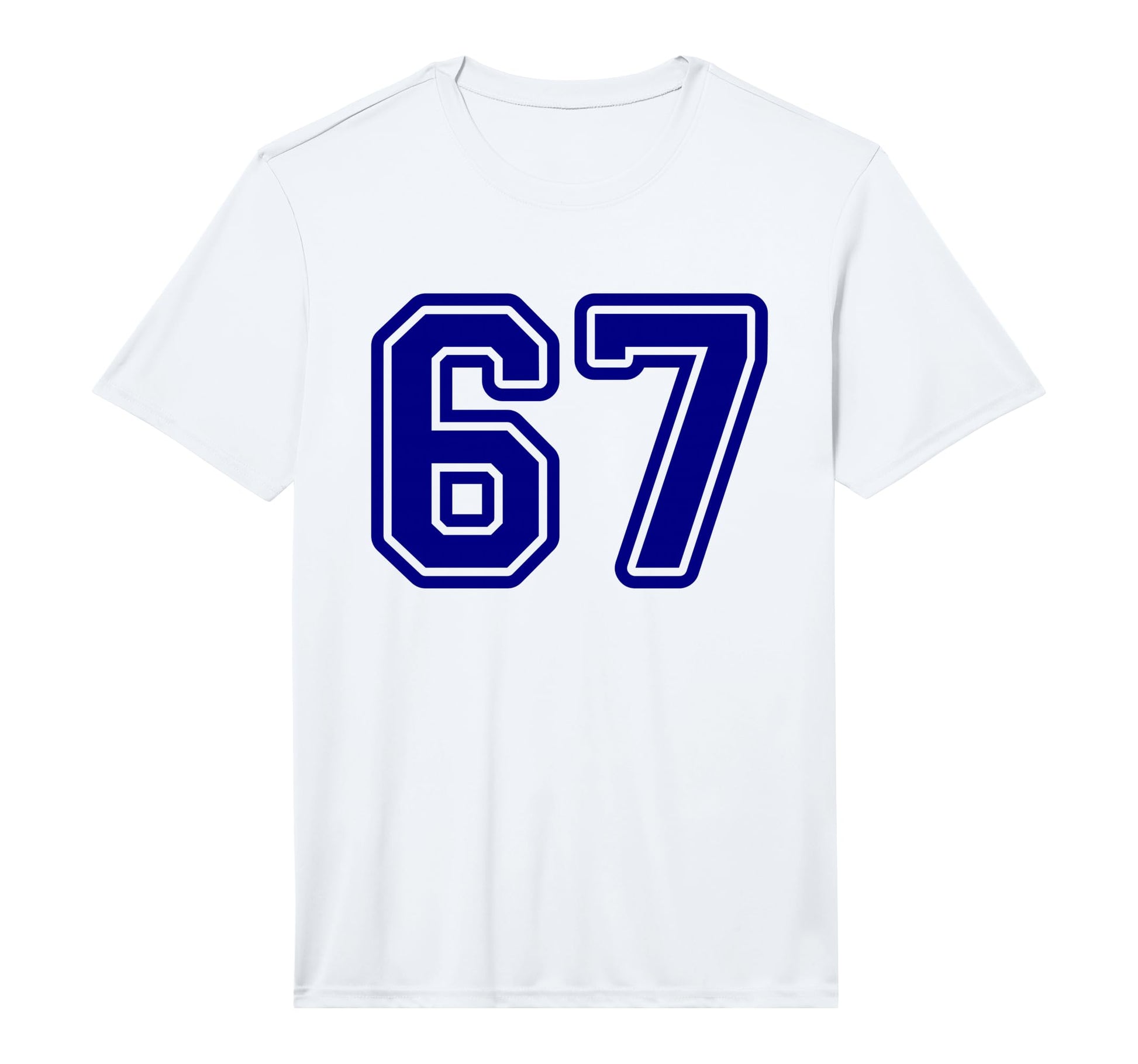 Blue Sports Team Number 67 Performance T-Shirt - Streetwear Style Unisex - T-Shirt, Sweatshirt, Hoodie