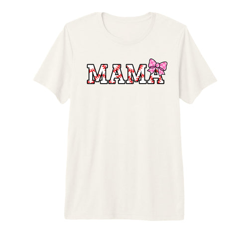Coquette Baseball Mama Girly Baseball T-Shirt - Custom Art Print Men Women - T-Shirt, Sweatshirt, Hoodie