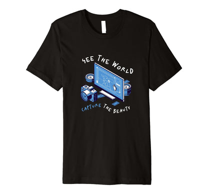 Photography Camera Snap Photo Cameras T-Shirt - Novelty Apparel for Adults - T-Shirt, Sweatshirt, Hoodie