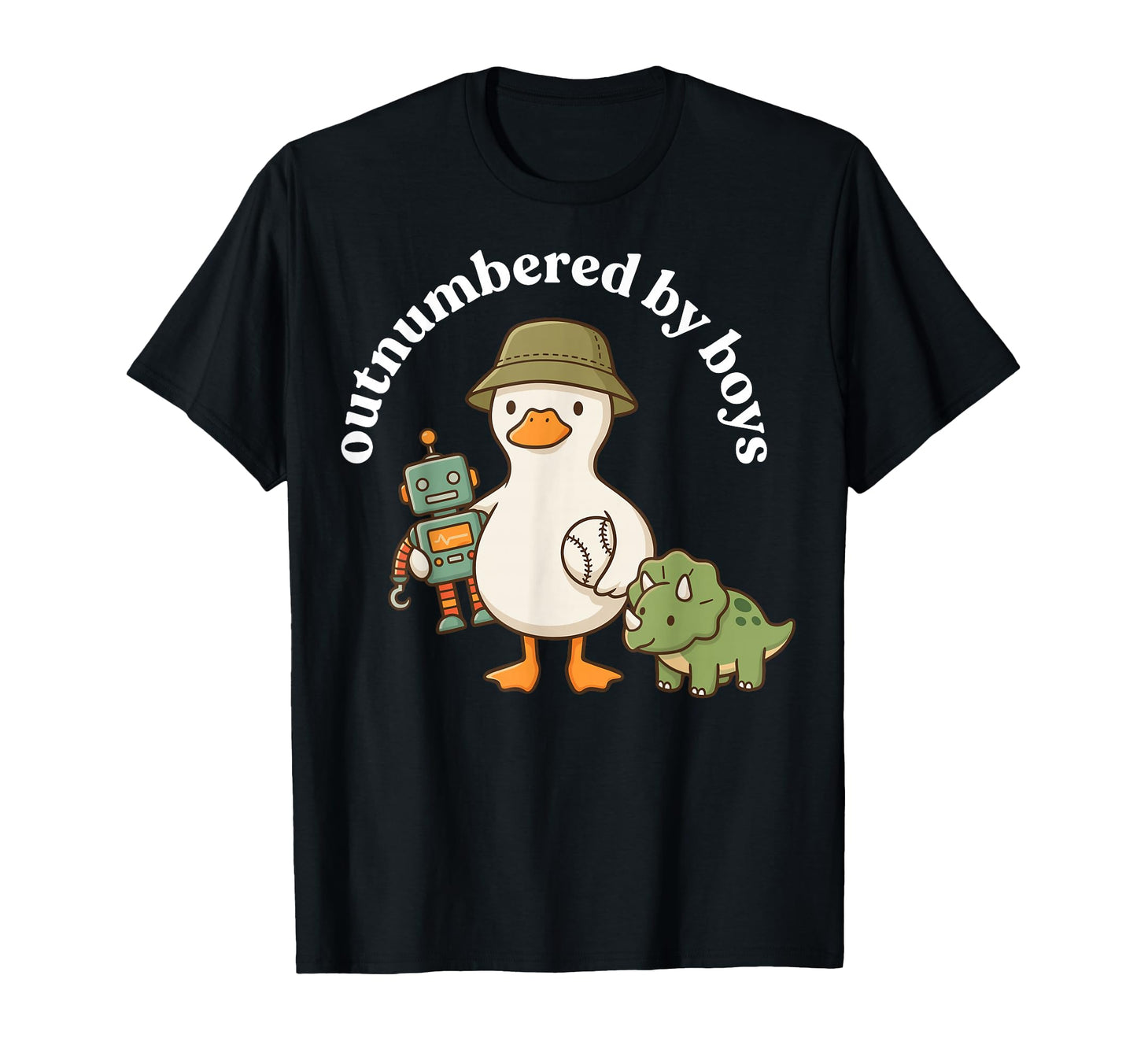 Outnumbered Funny Mom Mama Mom Life T-Shirt - Fun Novelty Design Men Women - T-Shirt, Sweatshirt, Hoodie