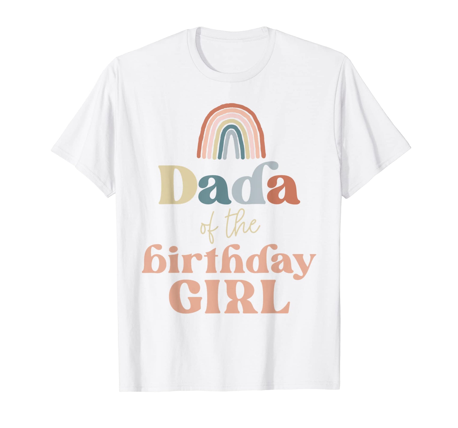 Mens Dada Birthday Boho Rainbow T-Shirt - Casual Everyday Wear Unisex - T-Shirt, Sweatshirt, Hoodie