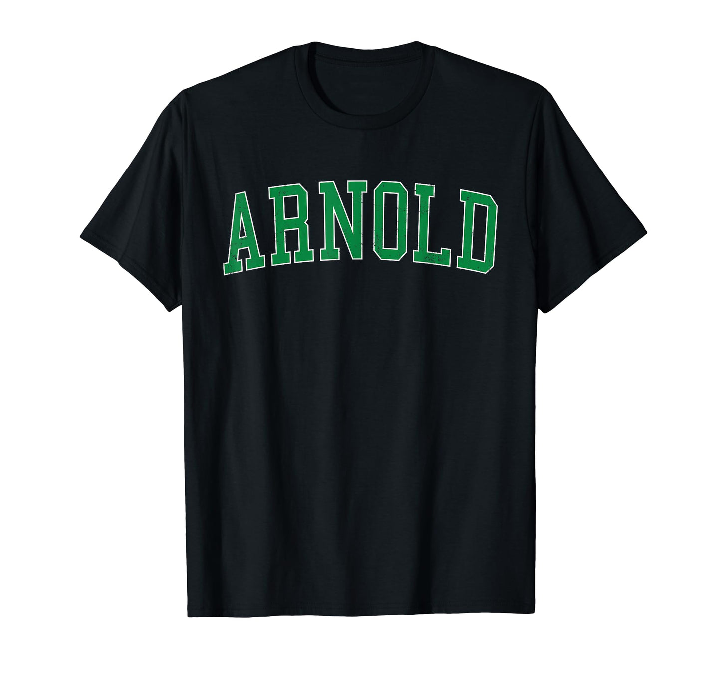 Arnold Md Distressed Green Varsity T-Shirt - Aesthetic Graphic Men Women - T-Shirt, Sweatshirt, Hoodie