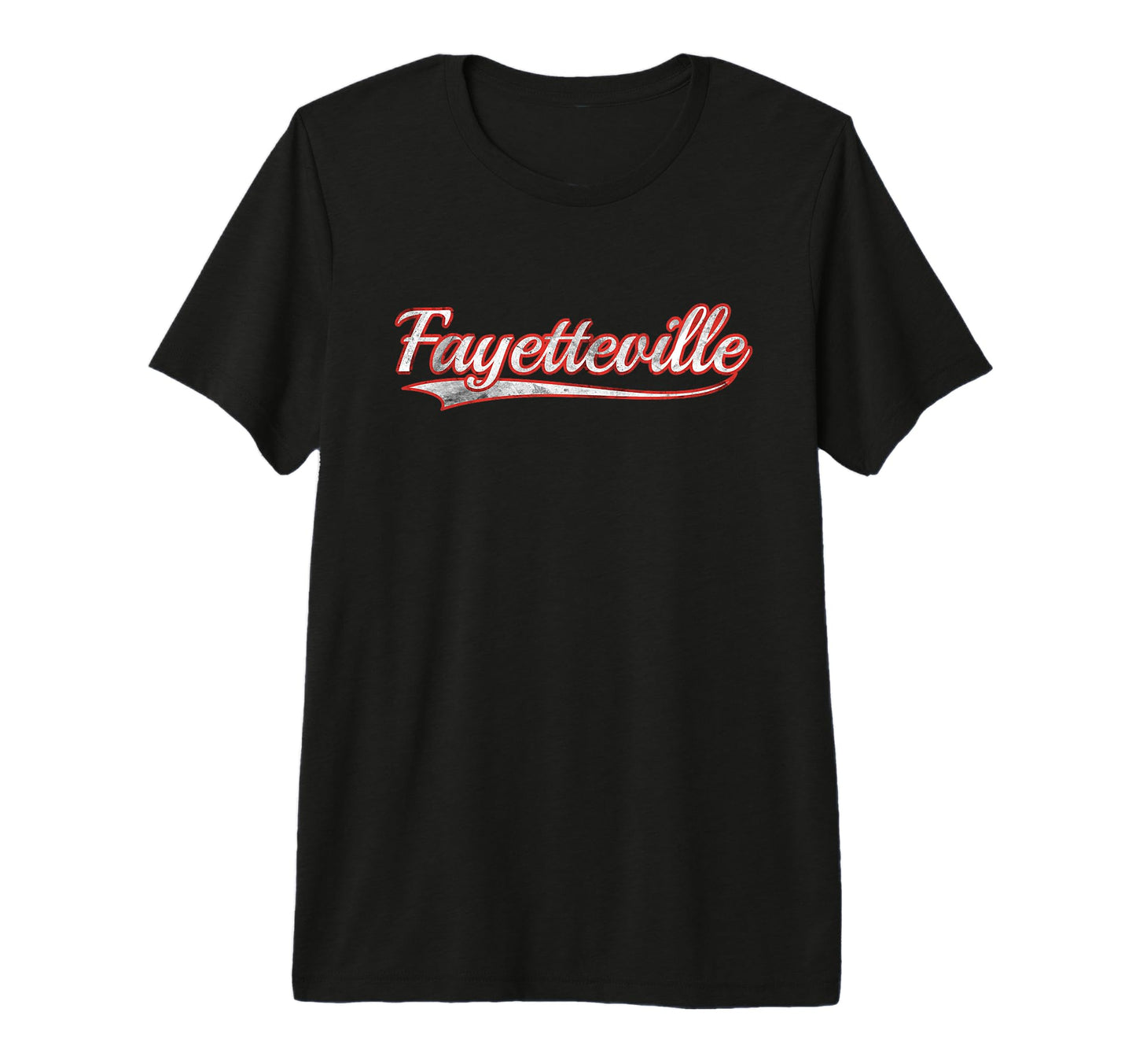Fayetteville Varsity Distressed Throwback T-Shirt - Unique Graphic Unisex - T-Shirt, Sweatshirt, Hoodie