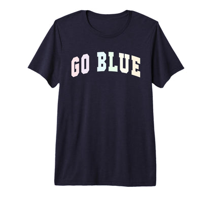 Lets Go Blue Team Spirit Week Game Day T-Shirt - Trendy Graphic Unisex - T-Shirt, Sweatshirt, Hoodie