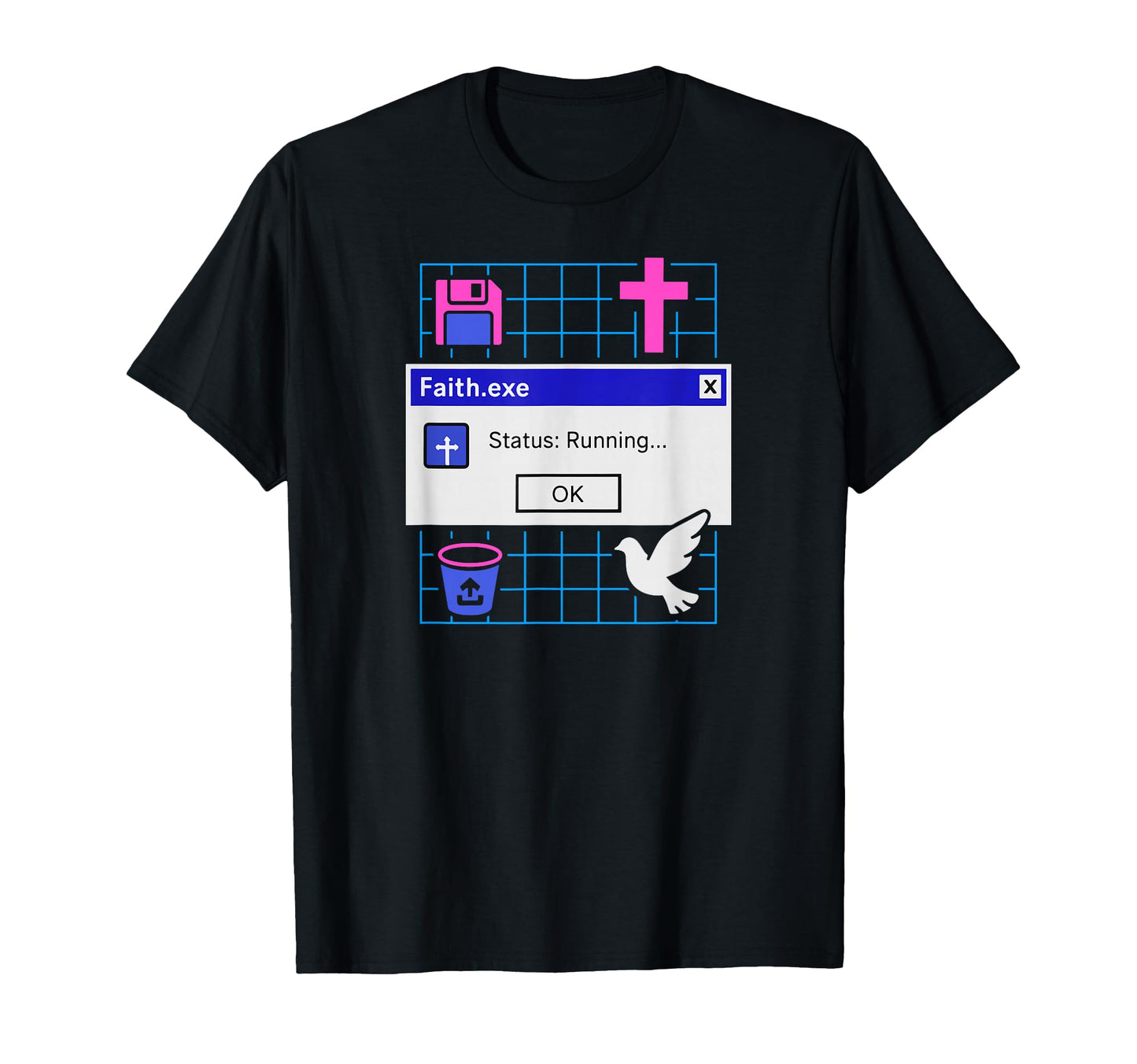 Faith Exe Running Faithwave Christian T-Shirt - Streetwear Style Men Women - T-Shirt, Sweatshirt, Hoodie