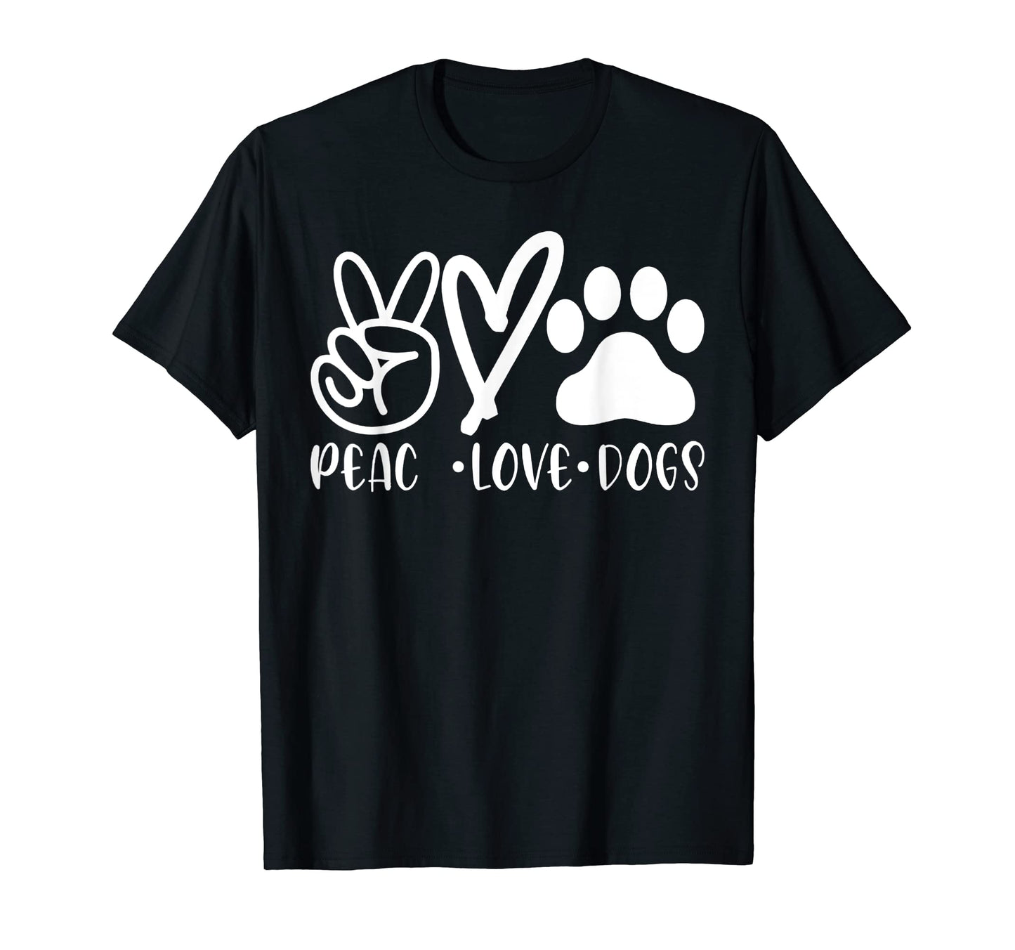 Dog Moms Peace Love Dogs Pet Owner T-Shirt - Aesthetic Graphic for Adults - T-Shirt, Sweatshirt, Hoodie