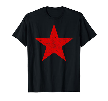 Red Star Army Military Political 70S T-Shirt - Custom Art Print Men Women - T-Shirt, Sweatshirt, Hoodie