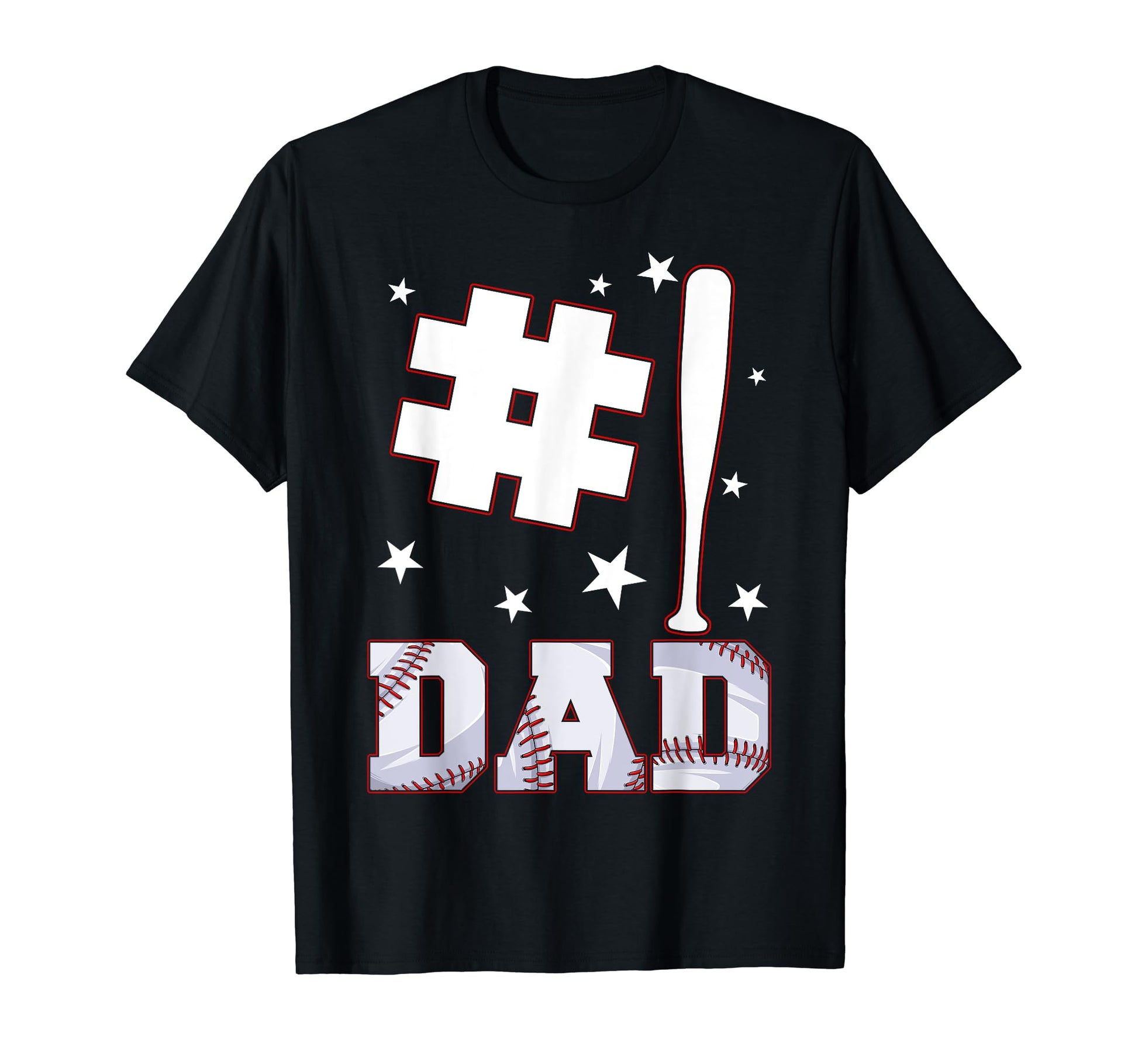 Number One Baseball Dad Baseball T-Shirt - Aesthetic Graphic Men Women - T-Shirt, Sweatshirt, Hoodie