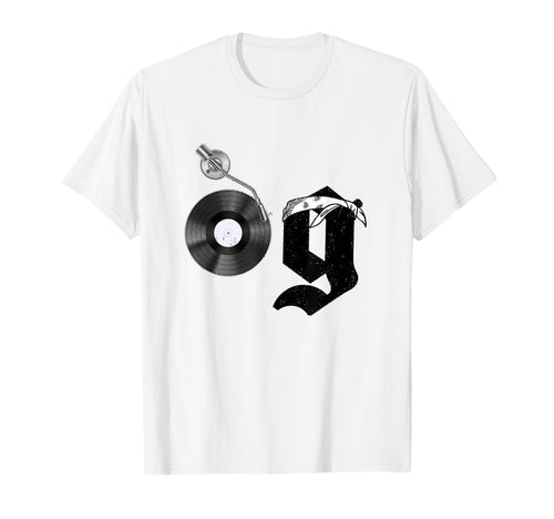 Old School Og Hip Hop Head Vinyl T-Shirt - Aesthetic Graphic for Adults - T-Shirt, Sweatshirt, Hoodie