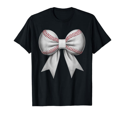 Coquette Bow Funny Baseball Lover Game T-Shirt - Streetwear Style Unisex - T-Shirt, Sweatshirt, Hoodie