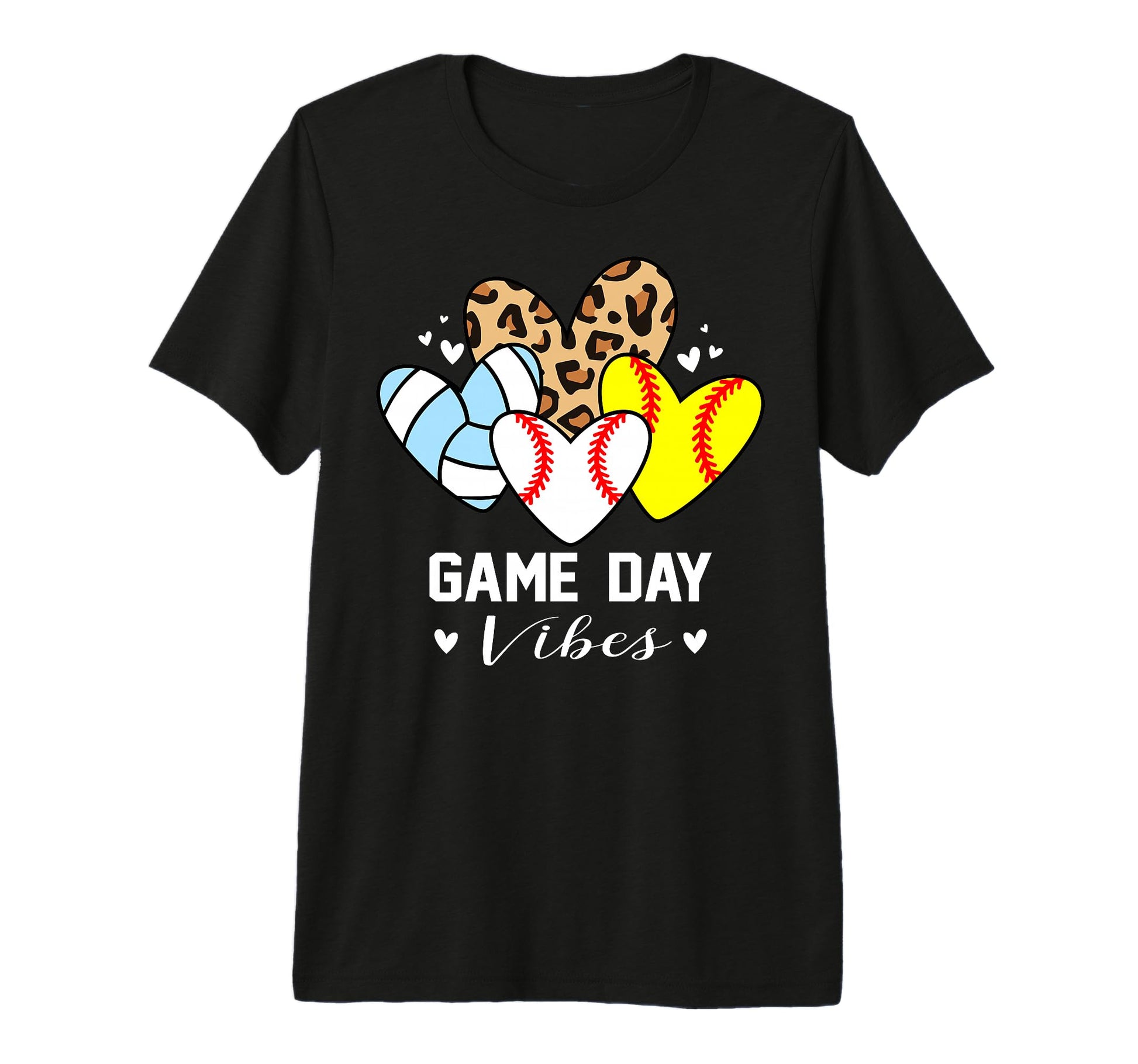 Game Day Vibes Funny Baseball Softball T-Shirt - Graphic Print Unisex - T-Shirt, Sweatshirt, Hoodie