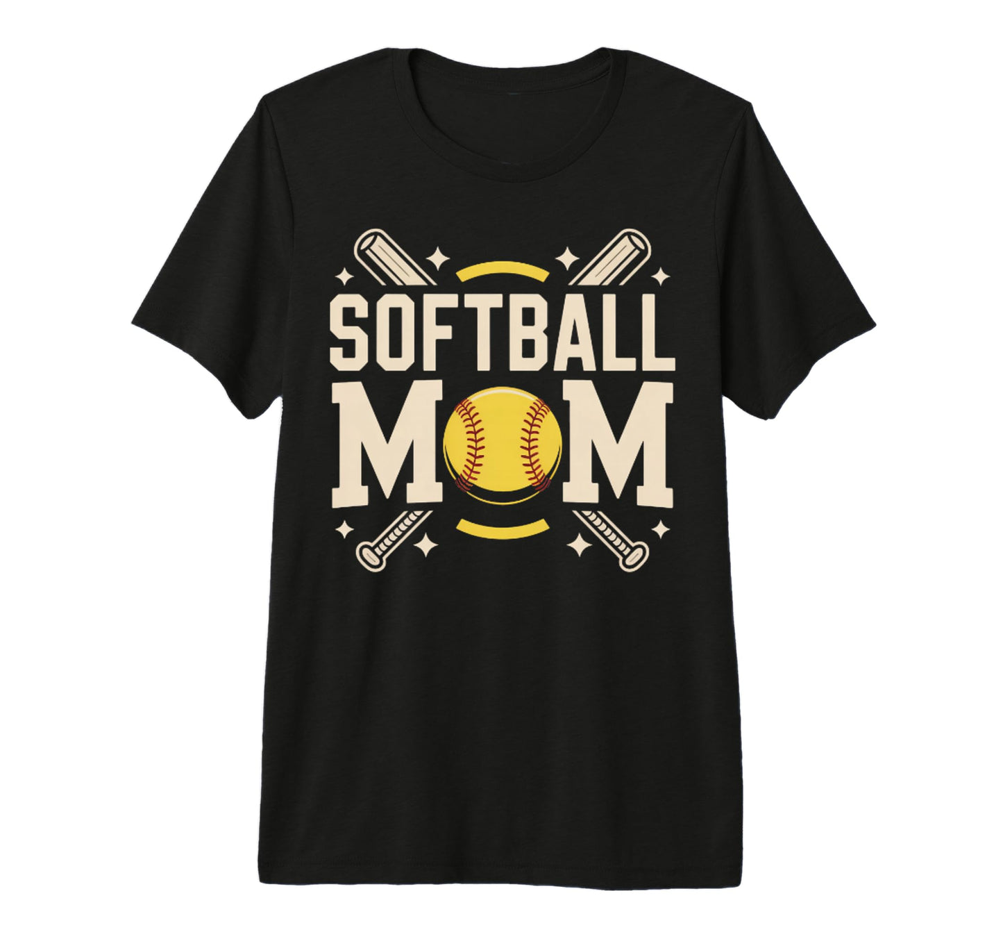 I Love Softball Sport Mother Mama T-Shirt - Aesthetic Graphic for Adults - T-Shirt, Sweatshirt, Hoodie