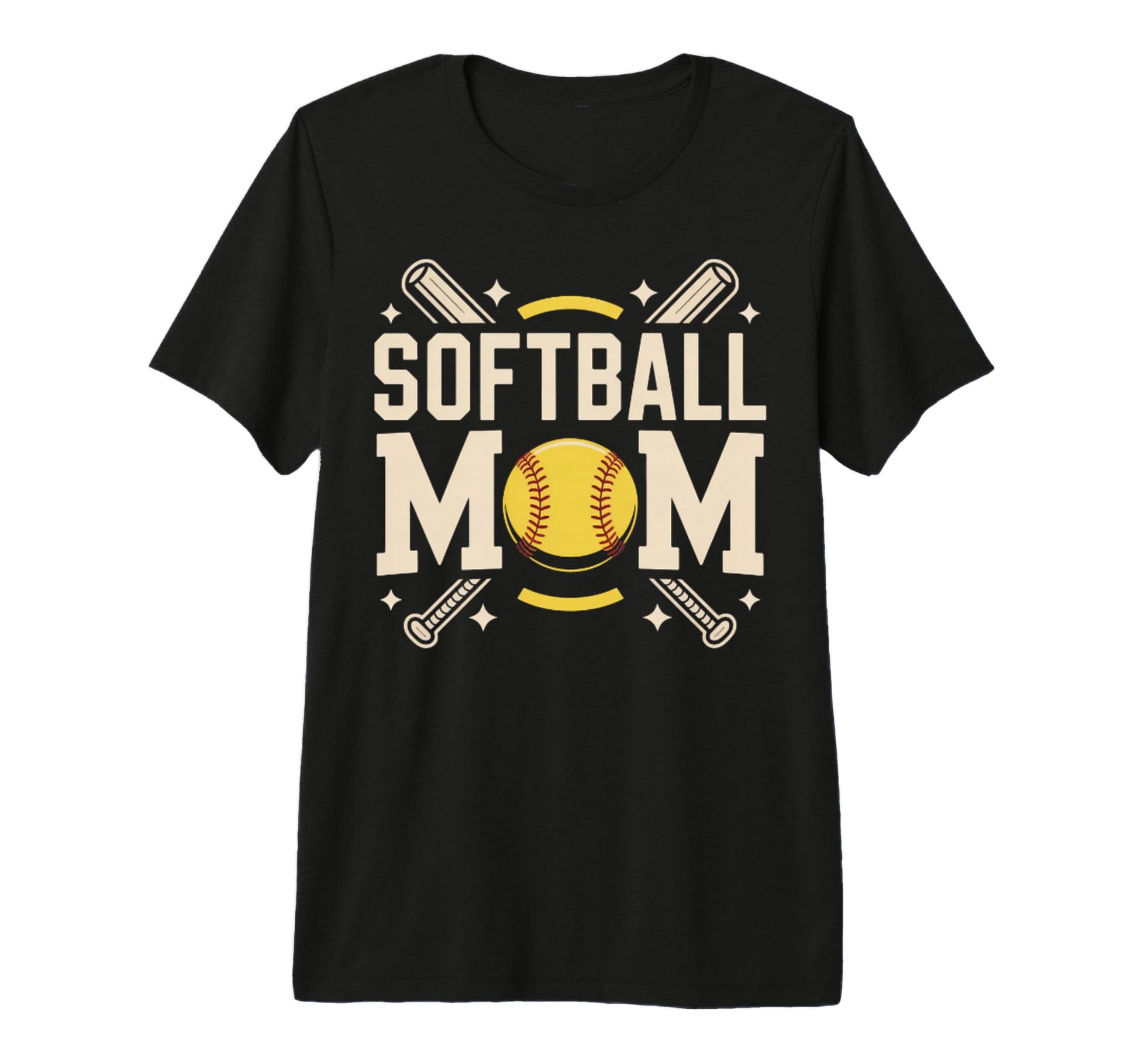 I Love Softball Sport Mother Mama T-Shirt - Aesthetic Graphic for Adults - T-Shirt, Sweatshirt, Hoodie