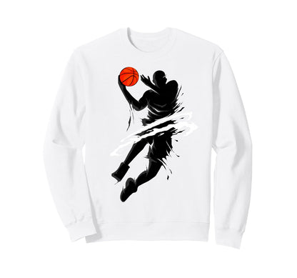 Basketball Player Fan Hoops Sweatshirt - Unique Graphic Men Women - T-Shirt, Sweatshirt, Hoodie