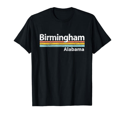 Birmingham Alabama Stripes T-Shirt - Minimalist Print Men Women - T-Shirt, Sweatshirt, Hoodie