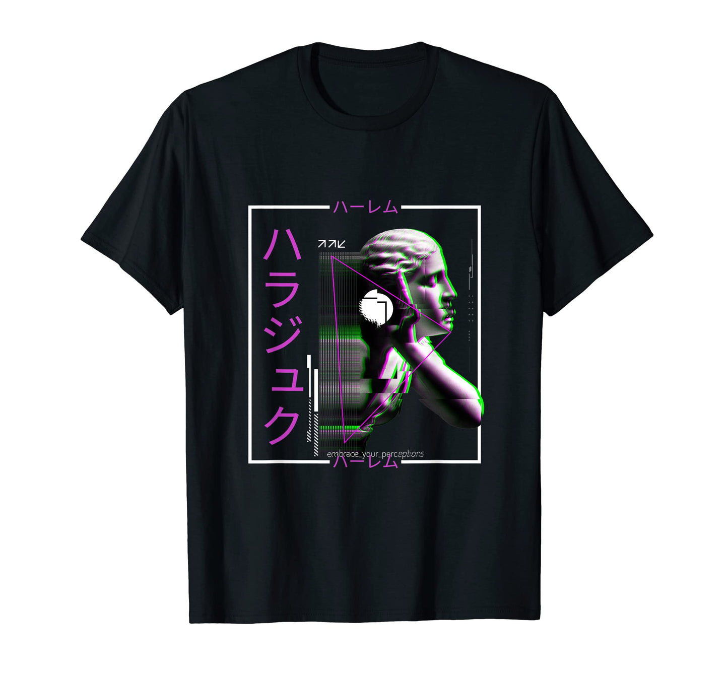 Vaporwave Statue Aesthetic Art T-Shirt - Aesthetic Graphic for Adults - T-Shirt, Sweatshirt, Hoodie
