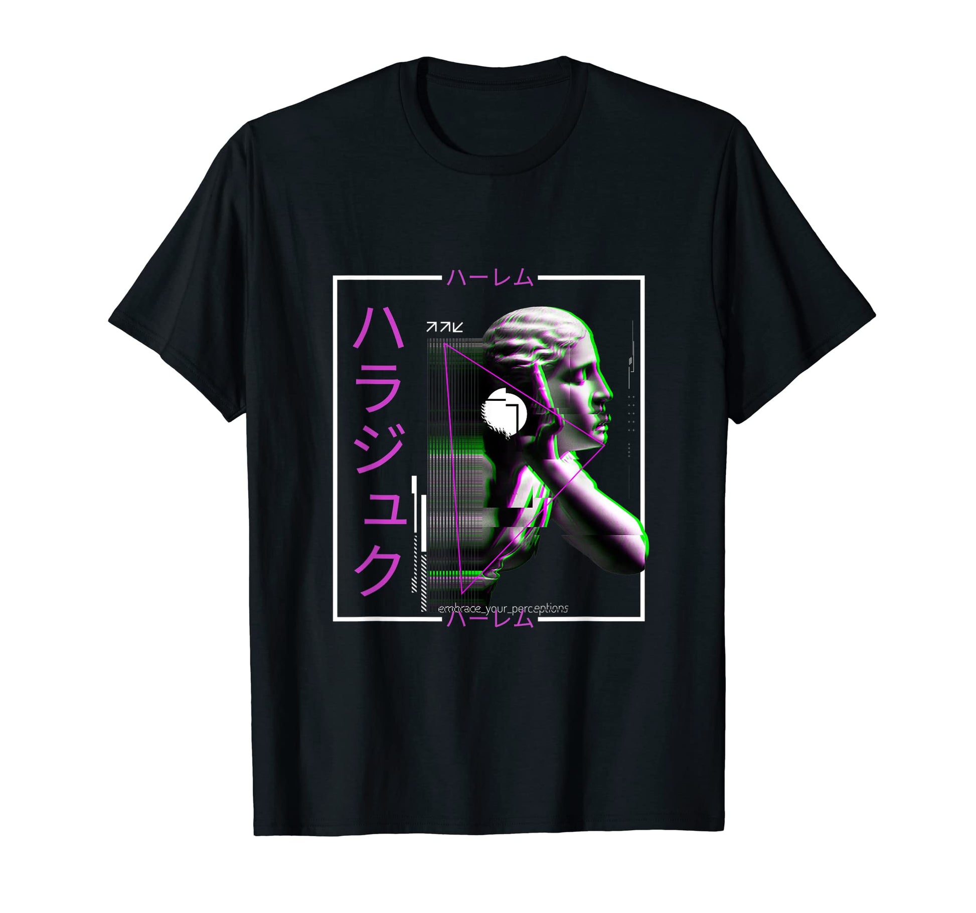 Vaporwave Statue Aesthetic Art T-Shirt - Aesthetic Graphic for Adults - T-Shirt, Sweatshirt, Hoodie