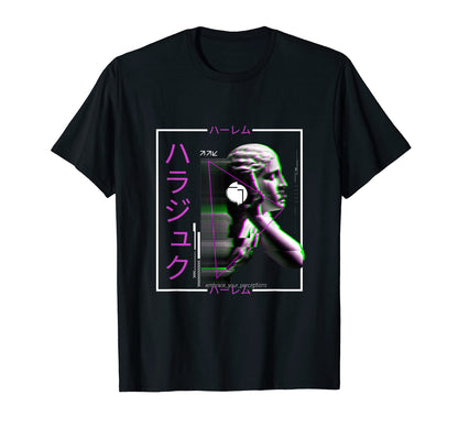 Vaporwave Statue Aesthetic Art T-Shirt - Aesthetic Graphic for Adults - T-Shirt, Sweatshirt, Hoodie