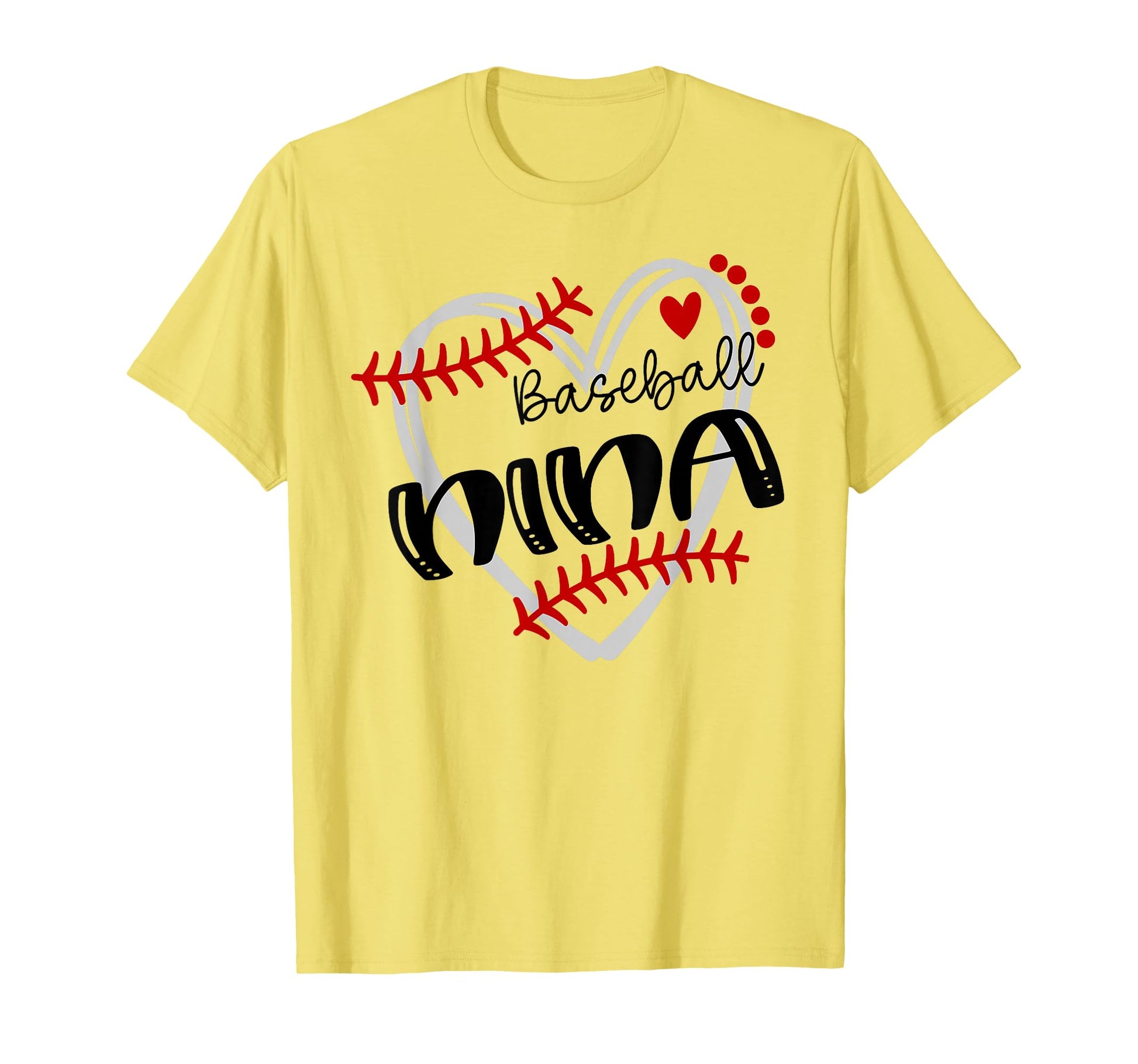 Personalized Baseball Heart Nina T-Shirt - Unique Graphic Men Women - T-Shirt, Sweatshirt, Hoodie